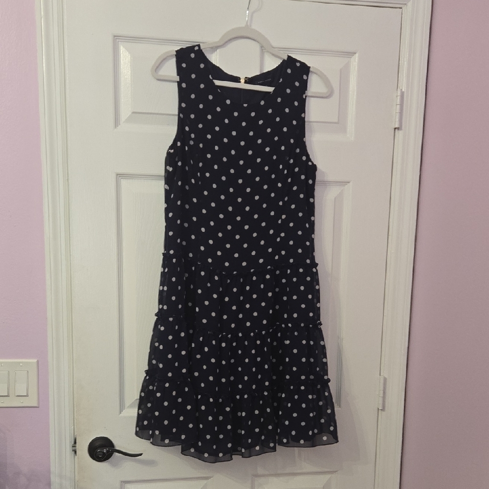 Tommy Hilfiger Blue Ruffled Sleeveless Sundress
